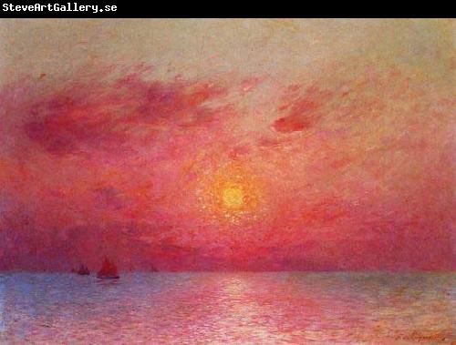 unknow artist Sailboats at Sea, Evening